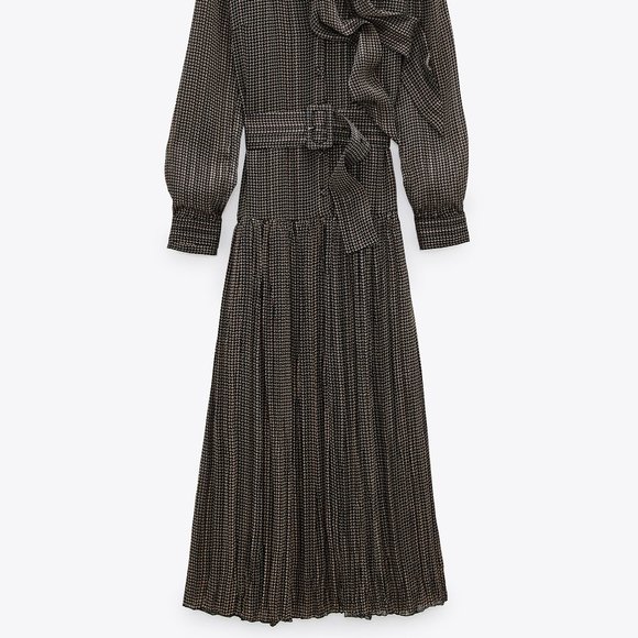 Zara Belted Printed Dress - Picture 5 of 8